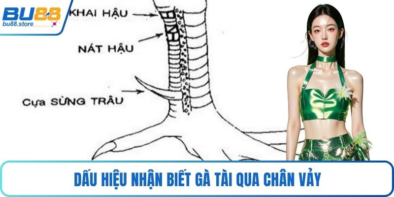 Dấu hiệu nhận biết gà tài qua chân vảy